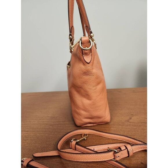 Coach Kacey Satchel Bag with crossbody strap light coral.  Beautiful - Picture 10 of 16